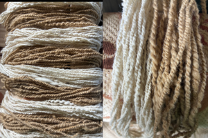 Hand Spun and Dyed Tzitzit by Strange Fire Offerings
