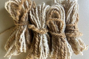Hand Spun and Dyed Tzitzit by Strange Fire Offerings