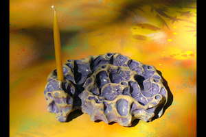 Ceramic Spiral Hanukkah Menorah