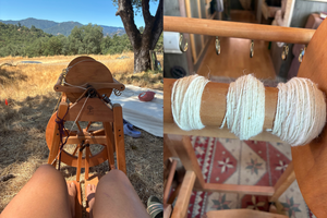 Hand Spun and Dyed Tzitzit by Strange Fire Offerings