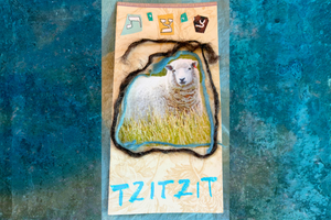 Hand Spun and Dyed Tzitzit by Strange Fire Offerings